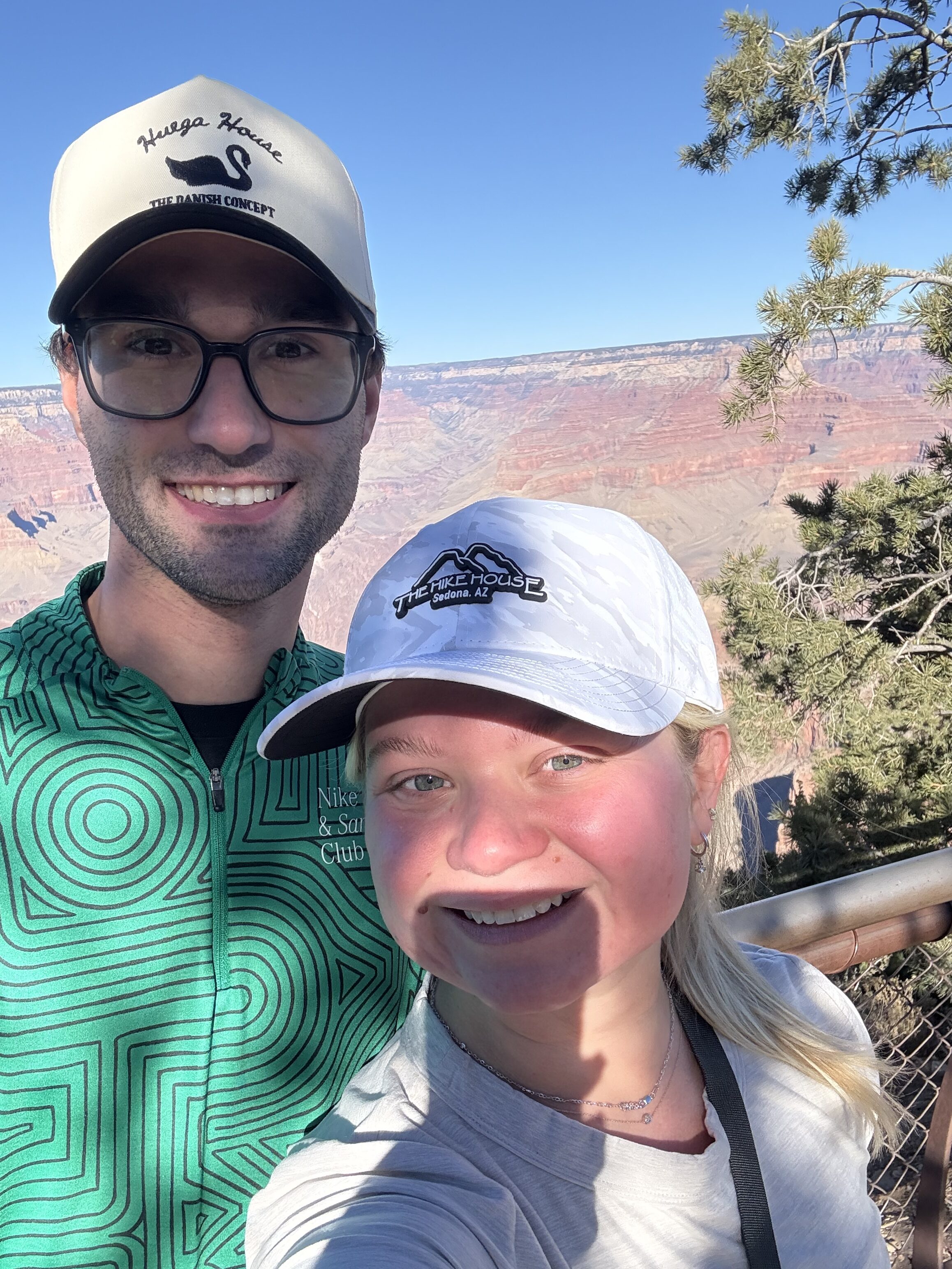 Alyssa Hiserote and Tyler Hiserote at the Grand Canyon