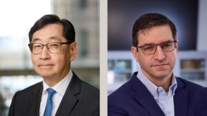 Headshots of Jin-Moo Lee and Eric Leuthardt