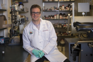 Mirica in his lab at Washington University in St. Louis. (Photo: Joe Angeles/Washington University)