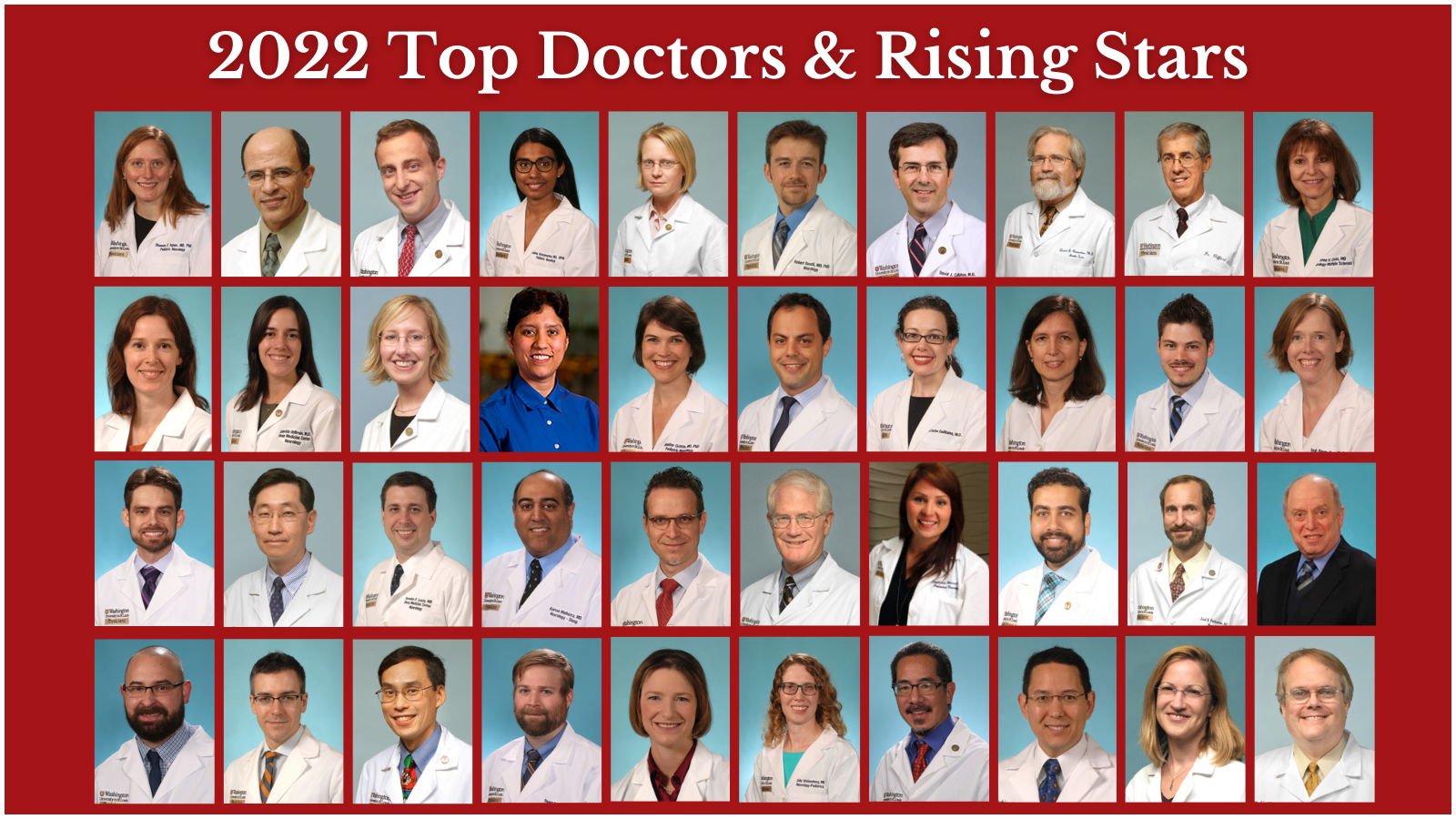42 Neurology faculty recognized on 2022 Castle Connolly Top Doctors