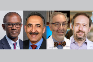 Washington University School of Medicine in St. Louis faculty members Opeolu M. Adeoye, MD, Farshid Guilak, PhD, David H. Gutmann, MD, PhD, and Jonathan Kipnis, PhD, have been elected to the National Academy of Medicine, a part of the National Academy of Sciences. Membership in the academy is considered one of the highest honors in the fields of health and medicine.
