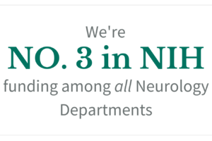 Department of Neurology ranks No. 3 in NIH funding